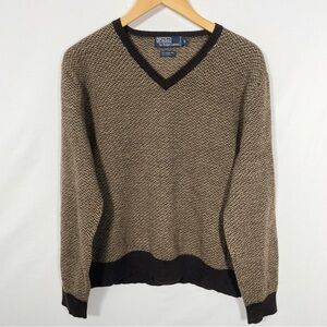 Polo Ralph Lauren Men’s Pullover Collegiate Sweater V-Neck Alpaca Wool Blend XL